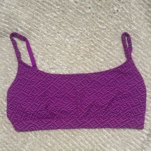 Fendi x SKIMS Magenta Embossed Bra